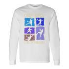 Children's Cool Boys Playing Handball Handball Player Langarmshirts