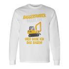 Children's Digger Driver Marlon Construction Site With Name Children's 80 Langarmshirts