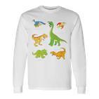 Children's Dinosaur Popular Dinos With Name Langarmshirts