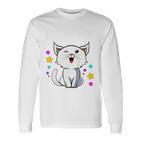 Children's Ich Bin 7 Jahre Alt Katzensieben 7Th Birthday Langarmshirts