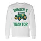 Children's Tractor Boys 3 Years 3Rd Birthday Boys Tractor Langarmshirts