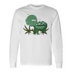 Chill Ma Bong Kiffer Cannabis Chill Toad Joint Langarmshirts