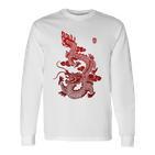 Chinese Dragon Langarmshirts