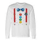 Clown Carnival Costume Clown Costume Clown Fancy Dress Confetti Langarmshirts