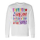 Confetti In The Heart Streamers In The Soul Fancy Dress Celebration Langarmshirts