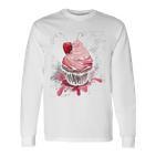 Cupcake-Weinlese Langarmshirts