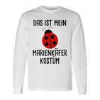 Das Ist Mein Ladybird Costume Fancy Dress Carnival Langarmshirts