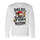 Das Ist Mein Piraten Kostü Das Ist Mein Blue Langarmshirts