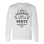 Dese Legende Geht Jetzt In Rente This Legend Goes Now In Langarmshirts