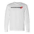 Dodge Wordmark Logo Gray Langarmshirts