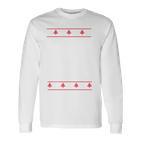 Dreaming Red Christmas Karl Marx Ugly Xmas Sweater Meme Langarmshirts