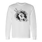 Drummer Musician Drumsticks Drummers Langarmshirts