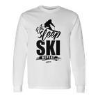 Eat Sleep Ski Repeat Ski Langarmshirts