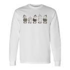 Five Wool Sheep I Sheep With Comic Sheep Langarmshirts