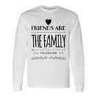 Friends Are The Family You Choose Amazing Heart Gray Langarmshirts