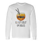 Fun Halt Stop Es Ist Obst Im Haus Aperoliker Spritzz Club Langarmshirts