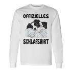 Border Collie Dog Official Sleep Langarmshirts