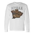 Rock Hyrax Meme Dassie Cute Animal Lover Gray Langarmshirts