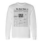 The Good Times Newspaper Journal Motivation Langarmshirts