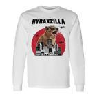 Hyraxzilla Rock Hyrax Lover Awawa Angry Marmot Gray Langarmshirts