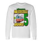 Ich Bin 5 Straßenbahnen Straßenbahn Children's Birthday Party Langarmshirts