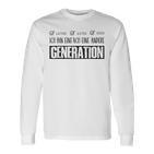 Ich Bin Einfach Eine Andere Generation Lustiges Blue Langarmshirts