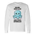 Ich Bin Zwar Klein Aber Scheiß Gefährlich Oktopus Langarmshirts