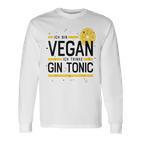 Ich Binegan Ich Trinke Gin Tonic X Lecker Gin Langarmshirts