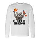 Ich Mach Ne Spritztour X Waschbär Meme Racoon X Pedro Spritz Langarmshirts