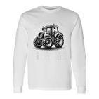 Ich Schnarche Nicht Spruch Farmer Farmer Tractor Blue Langarmshirts