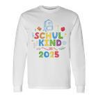 Kinder Einschulung 2025 Schulkind 2025 Langarmshirts