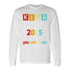 Kinder Kita Abgänger 2025 Schulkind Einschulung Schule Letzter Tag Langarmshirts