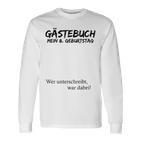 Kinder Mein 8 Geburtstag Und Das Gästebuch Langarmshirts