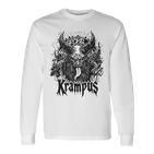 Kramperl Perchten Knecht Ruprecht Christmas Demon Krampus Gray Langarmshirts