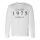 Limited Edition 1975 Birthday 1975 Born 1975Intage Blue Langarmshirts