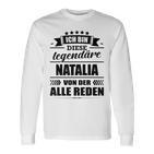 Name Nataliaorname Namensgeschenke Namenstag Fun Langarmshirts