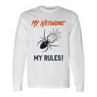 My Network My Rules Lustiges It Cyber Security Langarmshirts