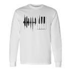 Piano Piano Keys Wings Gray Langarmshirts