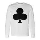 Playing Card Cross Heart Checked Spades Carnival Group Costume Card S Langarmshirts