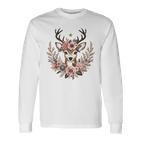 Reh Damen Reh Kostüm Kinder Carnival Reindeer Langarmshirts