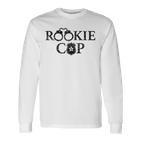 Rookie Novelty Rookie Cop Police Gray Langarmshirts