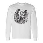 Saint Michael The Archangel Tattoo Style Langarmshirts