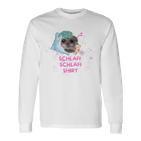 Schlafi Schlafi Hamster Meme Gray Langarmshirts