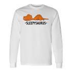 Sleepysaurus Schlaf Schlafanzug Nachthemd Dinosaurier Langarmshirts