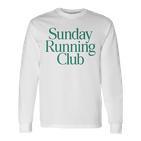 Sunday Running Club X Jogger Jogging Runner Fitness Gym Langarmshirts