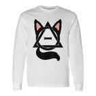 Theta Delta Cat Therian Pride Gray Langarmshirts