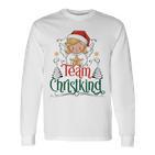 Team Christkind Christmas Eve Family Costume Langarmshirts