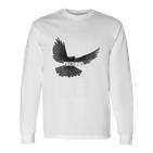 Techno Holy Spirit Rave Bird Raabe Hardtechno Deep Trance Langarmshirts