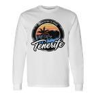 Teneriffa Puerto De La Cruz With Coordinates Gray Langarmshirts