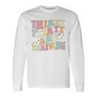 Thirty Flirty And Thriving 30Th Birthday Retro 30 Years Langarmshirts